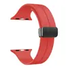 Adequado para Apple S8 watch Applewatch cor sólida 49mm ranhura Fivela dobrável magnética pulseira de silicone iwatch