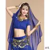 Enfeites de lenço de dança Dança indiana Dança indiana Dança do ventre Performance de dança Celebridade da internet Saree Véu com borda dourada Xale com bordado pesado