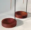 Nuevo Quemador de Incienso Invertido de Madera Estilo Chino, Portainciensos de Doble Uso para Incienso en Varilla e Incienso en Espiral, Base Estilo Zen para Uso en el Hogar para Madera de Áloe y Sándalo