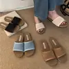 Sandalias tejidas caladas de fondo plano sin cordones para mujer, calzado de verano para exteriores, nuevas sandalias bohemias de viaje de vacaciones 2026 para mujer