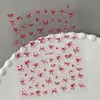 Adesivos de Unha com Laço de Bolinhas Transfronteiriços, Versátil Estrela Plana Laço Adesivos de Unha DIY Dh839