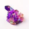 Racimo de cristal blanco galvanizado del Mar de China Oriental, adornos decorativos, racimo de cristal multicolor transfronterizo, muestra de mineral de piedra cruda, venta al por mayor