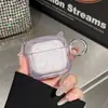 Estojo de Fone de Ouvido com Cola de Glitter Bluetooth Airpods4 Capa Protetora de Fone de Ouvido Bluetooth 2ª Geração Capa Protetora Bluetooth 3ª Geração
