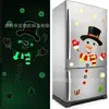 Imán de Refrigerador de Muñeco de Nieve Navideño Más Popular de Amazon Decoración de Pegatina Magnética para Refrigerador de Invierno con Papá Noel y Copo de Nieve