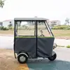 Cobertura de Garagem para Triciclo Elétrico Transparente Totalmente Fechada Nova Cortina de Para-brisa para Cobertura Lazer e Proteção contra Frio Lona de Chuva para Idosos Toldo