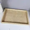 Mesa de Centro Moderna de Lujo Ligero para Sala de Estar con Almacenamiento Bandeja de Cuero Simple Casa Modelo para el Hogar Decoración de Habitación Restaurante Mesa de Comedor