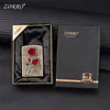 Encendedor de queroseno Zorro Zk36 Rose Armor con grabado de cinco caras, Retro Vintage Metálico a prueba de viento, Regalo para Novio