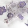Tela Bordada de Nylon, Tela Bordada de Malla, Elegante Vestido Floral de Primavera y Verano, Tela Bordada para Disfraz de Escenario