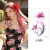 Pequeñas Pegatinas de Tatuaje Serie de Flores Acuarela Fresca Fotografía de Disfraces Impermeables Sudor Duraderas para Muñeca y Tobillo