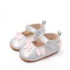 Zapatos Nuevos de Princesa para Primavera y Verano, Velcro con Moño, Zapatos para Bebé, Suela de Goma Antideslizante, Zapatos para Niños Pequeños