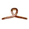 Pinza Elegante Estilo Coreano Ácido Acético Metal Clip de Tiburón Estampado Leopardo Versátil Agarre para Cabello Retro Simple Adorno para la Cabeza Accesorios para el Cabello de Mujer