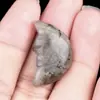1555-cara de talla de piedra de ágata de cristal natural 25mm no poroso luna DIY aromaterapia vela materiales para joyería