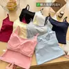 Camisola sexy y seductora para mujer, corte ajustado, con copas incorporadas, diseño único de espalda cruzada, top sin mangas