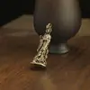 Chaveiro Pingente de Carro Ruyi Mazu de Latão Estilo Étnico Retro Pingente para Bolsa de Homem e Mulher Artesanato Pequenos Enfeites