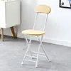 Silla Plegable, Taburete, Silla con Respaldo, Silla de Comedor Portátil para el Hogar, Taburete Redondo Creativo Moderno Simple y Elegante, Silla de Oficina