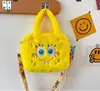 Bolsa Cruzada Pequeña de Peluche Estilo Japonés Linda de Dibujos Animados, para Celular y Monedero Estilo Femenino, Bolsa de Hombro Portátil para Guardar, Transfronteriza