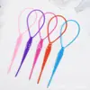 M51 pinça para puxar cabelo dispositivo para trançar cabelo adulto crianças tamanho pequeno trança de cabelo simples elástico de cabelo palito de cabelo conjunto de cabelo
