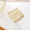 Corea del Sur celebridad de Internet antideslizante para mujer clip lateral metal peine para el cabello sin costuras lindo niña clip para flequillo horquilla de enchufe inverso tocado