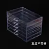 Caja de Almacenamiento para Cuentas con Cuentas Sueltas Divididas en Compartimentos para Hacer Caja Acrílica Accesorios Hechos a Mano DIY Cajón Transparente