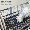 Estante escurridor de acero inoxidable 304 al por mayor, estante de almacenamiento de cocina, escurreplatos multifuncional, estante de almacenamiento para tazones y platos en la encimera de la cocina