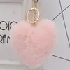Accesorios para Llavero Corazón Peludo de Melocotón Imitación Joyería de Felpa Amor Colgante Accesorios Multifunción para Maletas Accesorios Decoración