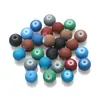 Cuentas de criolita transparentes de 8 mm, colores mezclados, superficie lisa, cuentas redondas, accesorios para joyería DIY, accesorios para bolsos de cuentas, pulseras, materiales de accesorios