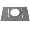 Manteles Individuales Europeos Antideslizantes Estilo Occidental Transfronterizos, Manteles Aislantes del Calor para Mesa de Comedor, Manteles Individuales Tejidos de PVC, Manteles Individuales Aislantes del Calor de Dos Colores, Venta al por Mayor de Manteles Individuales