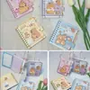 Adorable Dibujo Animado Stetson Oso Capibara Pony Kulomi Cuadrado Clasificado Bobina Libreta Papelería