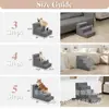 Escaleras para Perros Mascotas a Cama Peldaños Escalera Pequeña para Perros Mayores Rampa Escalera Antideslizante Mesita de Noche Sofá Extraíble y Lavable