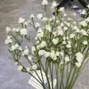 Ramo de flores artificiales de Gypsophila para boda, de goma suave, con tres puntas, de plástico, venta al por mayor