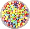 Los más vendidos de Amazon 400 Piezas Cuentas de Letras Inglesas Lavadas 4x7mm Cuentas de Letras Acrílicas Accesorios de Bricolaje para Niños