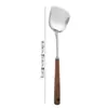 Auténtico Juego de 6 Piezas de Cuchara Espátula para Cocinar de Acero Inoxidable 304 Cocina Hogar Espátula de Champiñón Cuchara para Sopa Espátula Colador Grande