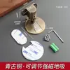Succión de Puerta de Acero Inoxidable Montada en el Suelo Sin Taladro Tope de Puerta Antiviento Invisible Magnético Táctil de Puerta Tope de Puerta Antirrobo de Ingeniería