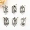 Prata Vintage Chiba Retro Fu Dao Clip Acessórios DIY Pingente Estilo Chinês Acessórios de Clipe Lateral para Colecionáveis