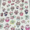 Trébol de cuatro hojas, Zouemon regordete, Crayon Shin-chan, pegatinas de arte para uñas de gatito de dibujos animados, agenda, iPad, decoración de teléfono