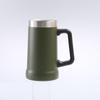Caneca de Aço Inoxidável 304 Pintada com Spray Personalizada, Caneca de Cerveja de Grande Capacidade com Alça, Cooler de Gelo Portátil, Copo de Água Térmico