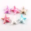 Estrella de Mar Irregular Bicolor Chapada Acrílico DIY Collar Hecho a Mano Llavero Colgante Joyería Accesorios Pequeños