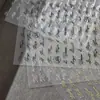Adesivos de unha com letras em inglês em relevo dourado, adesivos adesivos populares em preto e branco, decorações de unha 3D versáteis atacado