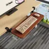 Tablero de extensión de escritorio, soporte para ratón y teclado de computadora, estante de almacenamiento, organizador debajo del escritorio, instalación sin perforaciones, estante de estación de trabajo extraíble