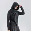 Comercio Transfronterizo Nuevo Estilo Suéter Integrado Bufanda de Lana Tejida Cálida Calentador de Cuello Bufanda con Capucha Otoño e Invierno para Mujer Ropa Exterior