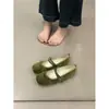Novedad Primavera y Verano 2026 Zapatos Planos Elegantes Poco Profundos de Punta Redonda con Lazo Zapatos de Mujer Zapatos Mary Jane de Terciopelo con Suela Suave