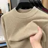 Nuevo Suéter Grueso de Invierno para Hombre 2026 para Personas de Mediana Edad y Mayores, Camiseta Base de Punto, Suéter de Jacquard con Cuello Redondo, Venta al por Mayor de Suéteres Puyuan