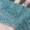 Disco de apatito azul natural facetado semiacabado diy pulsera clavícula collar fósforo verde gris espaciador de cuentas planas accesorios