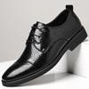 Zapatos de cuero para hombre 2025 primavera nuevo negocio retro formal moda hombre talla grande zapatos Derby marea una generación de cabello
