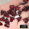 Nuevo taladro de uñas Ancora rojo k9 al por mayor flash cuadrado grueso corazón torcido cuadrado largo ángulo recto fondo puntiagudo taladro decoraciones de uñas