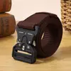 Cinturón Táctico con Hebilla de Aleación Cobra para Aficionados Militares, Deportes al Aire Libre, Entrenamiento, Ropa de Trabajo, Cinturón Versátil con Hebilla Automática para Hombres