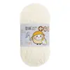 Hebra de Hilo para Tejer a Mano, Hilo Grueso Medio, Hilo de Tira de Hielo, Hilo para Bebé 'Snowball Little Cutie' para Tejer Bufandas, Crochetar Muñecas y Coser Bolsas