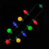 Colar luminoso Colar de Natal 9 Luzes LED luminosa corda de luz Adereços de festa de Natal lâmpada joias luminosas