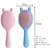 Pente de Massagem com Bolsa de Ar e Orelhas de Coelho Fofas para Meninas Massageia o Couro Cabeludo Cabelo Fofo Pente com Almofada de Ar Pente Portátil