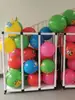 Carrinho de Armazenamento de Bolas Creche Suporte de Armazenamento para Palitos de Esponja Carrinho de Armazenamento para Colchonetes de Ginástica Infantil com Rodízios Móvel